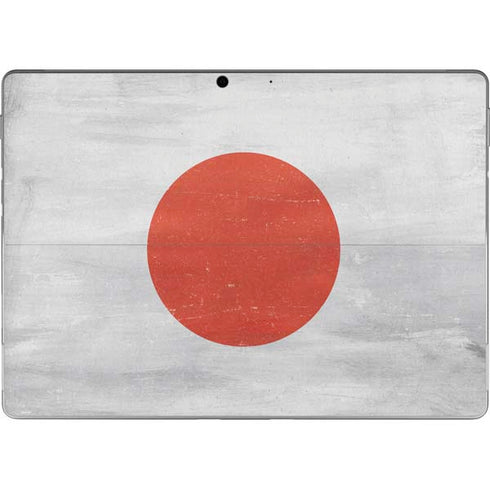 Japanese Flag Distressed Surface Pro 8 Skin